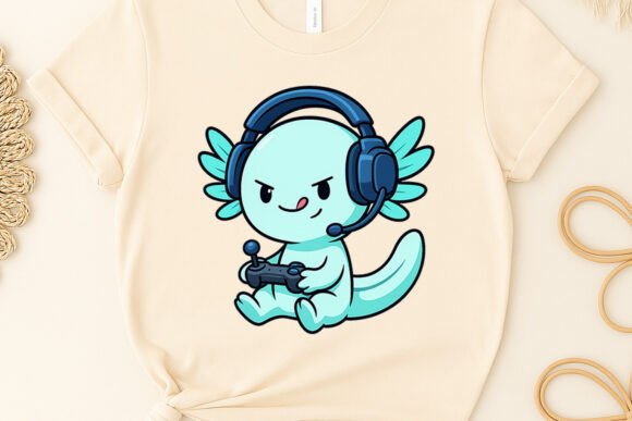 Axolotl Gamer Gaming Shirt Clipart: A Creative Toolkit