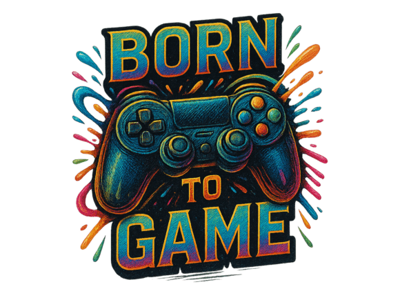 Born to Game PNG Graffiti Gaming: Elevate Your Creative Projects with Sofiamastery’s Premium Graphics