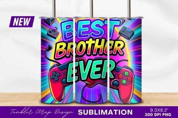 Celebrating Brotherhood and Retro Gaming: The Ultimate Guide to the Best Brother Ever Gaming Retro Tumbler