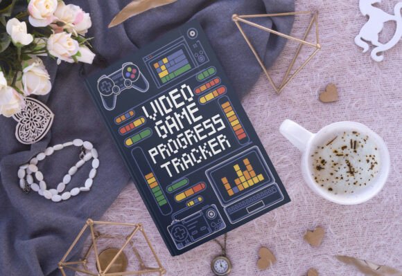 Designing a Video Game Progress Tracker Cover That Captures Gamer Spirit
