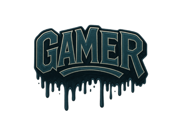 Gamer PNG Graffiti Style Gaming Clipart