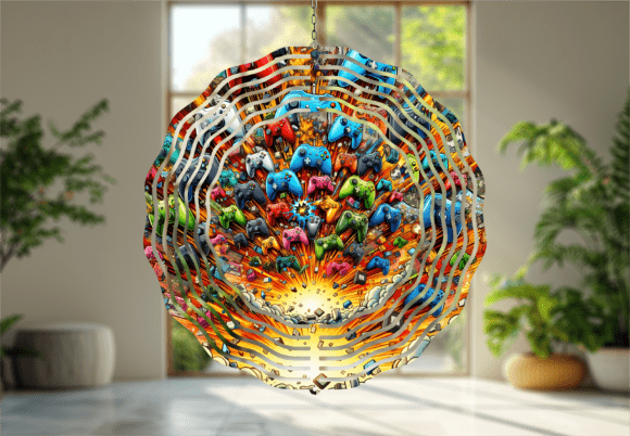 Gaming Controller Explosion Wind Spinner Design