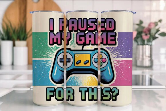 Gaming Controller Quote 20oz Tumbler: A Practical Sublimation Design Resource