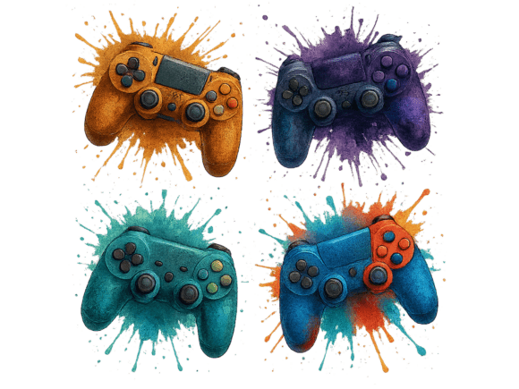 Gaming Controller Seamless Pattern PNG: Creative Uses