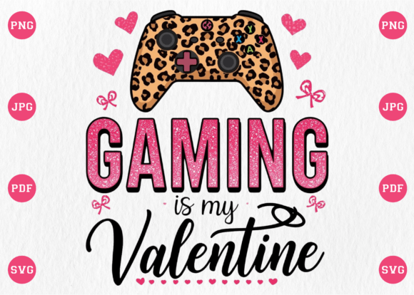 Gaming Is My Valentine Controller PNG: A Practical Asset for Merchandise Creation