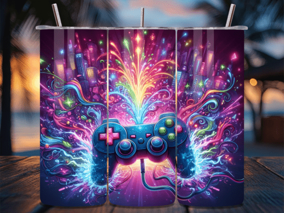 Gaming Night City Tumbler Wrap: A Design Asset Deep Dive