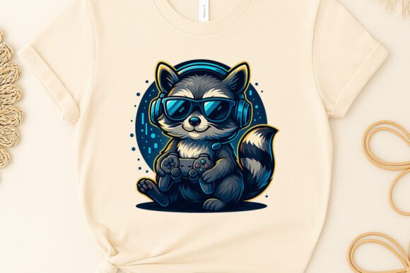 Gaming Raccoon Clipart Sublimation PNG: A Strategic Asset for Creators and Entrepreneurs