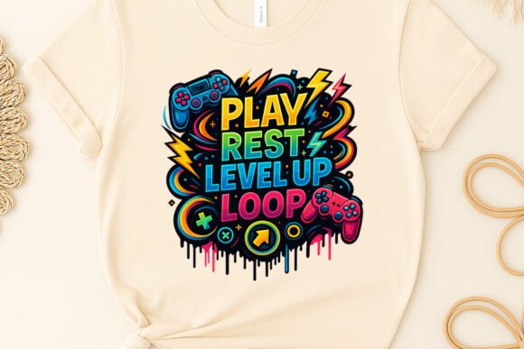 Gaming Shirt Design Clipart PNG File