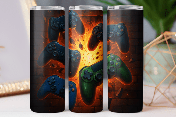 Gaming Tumbler Wrap Skinny PNG 20oz Art: A Creative Evolution in Custom Drinkware Design