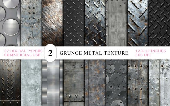 Industrial Grunge Metal Textures: Raw Aesthetics for Bold Design Projects
