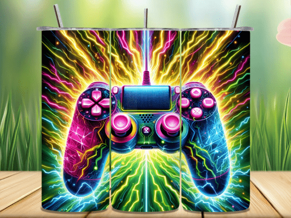Lightning Gaming Controller Tumbler Wrap: A Strategic Asset for Branding and Creative Work