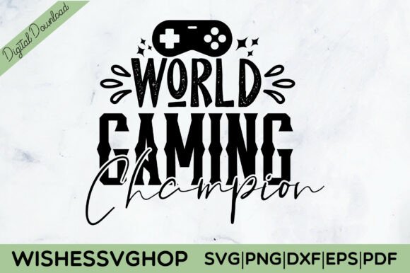 Mastering Digital Crafting with World Gaming Champion SVG PNG Files