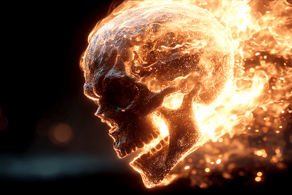 Mastering the Fiery Burning Skull Flame Artwork for Bold Visual Storytelling