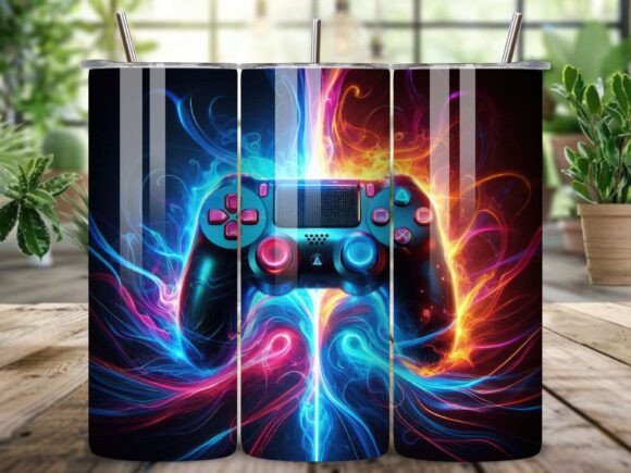 Neon Gamer Colorful Gaming Tumbler 20oz