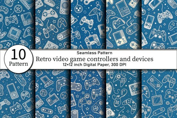 Retro Game Controllers Seamless Pattern: A Trip Back to the Golden Era of Gaming