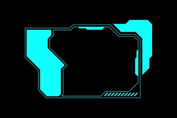 SciFi HUD Interface Frames for Gaming & Design