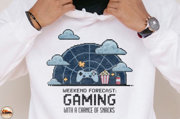 Weekend Forecast, Gaming Snacks Shirt: Strategic Merchandise for Modern Creators